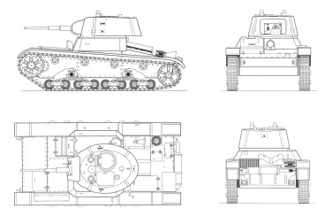 Т 26 танк чертеж