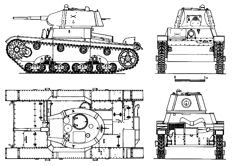 Танк b1 чертежи