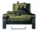 танк Т-26, схема окраски, вид спереди