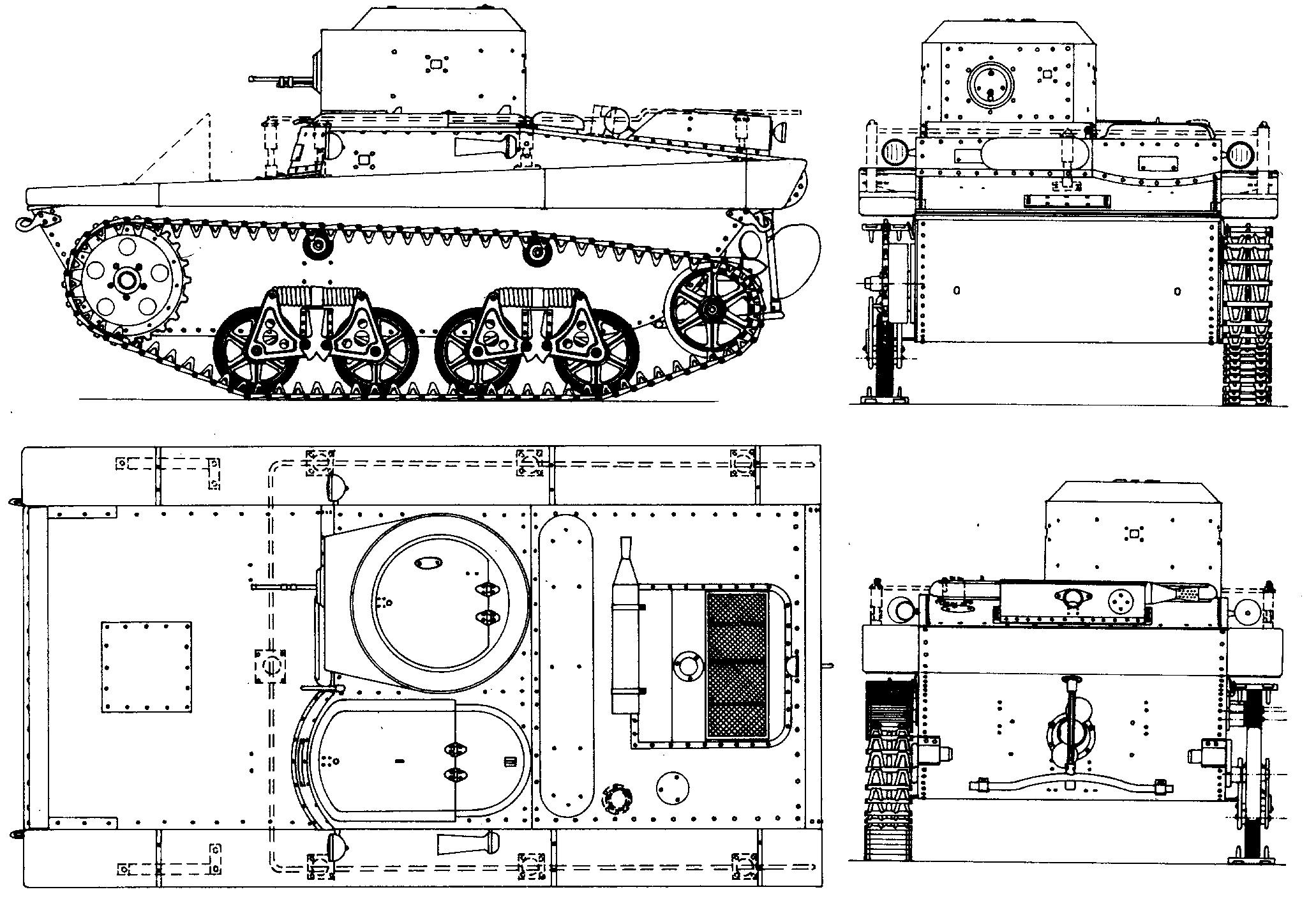 Танк b1 чертежи