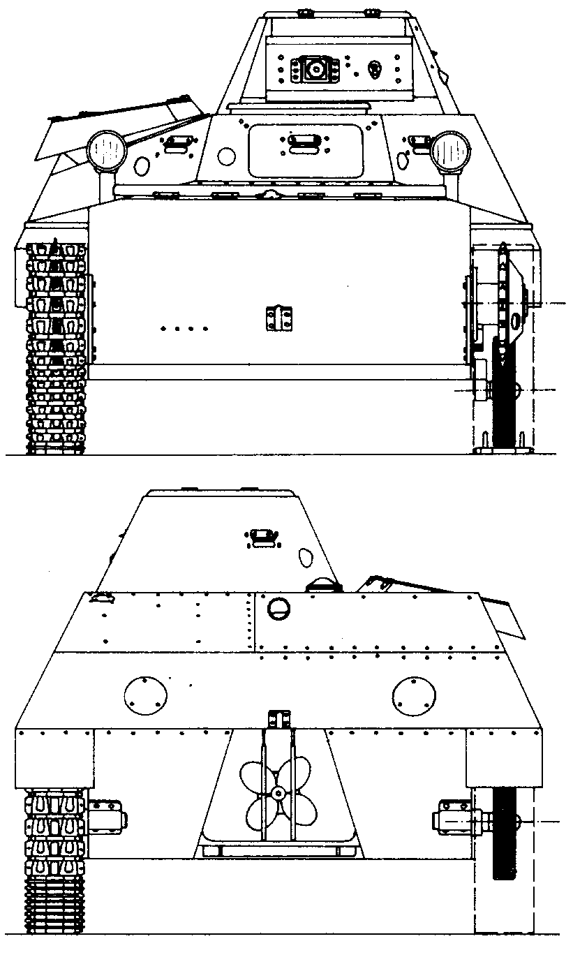 Танк вид спереди рисунок