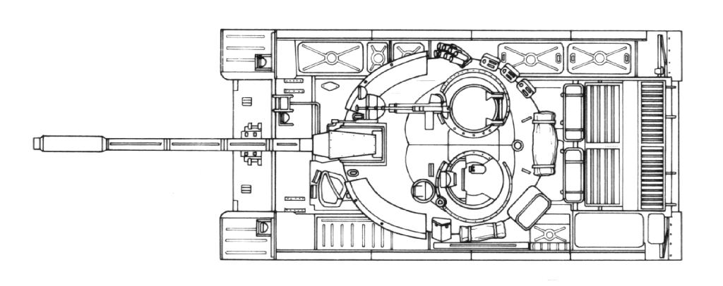 Схема танка вид сверху